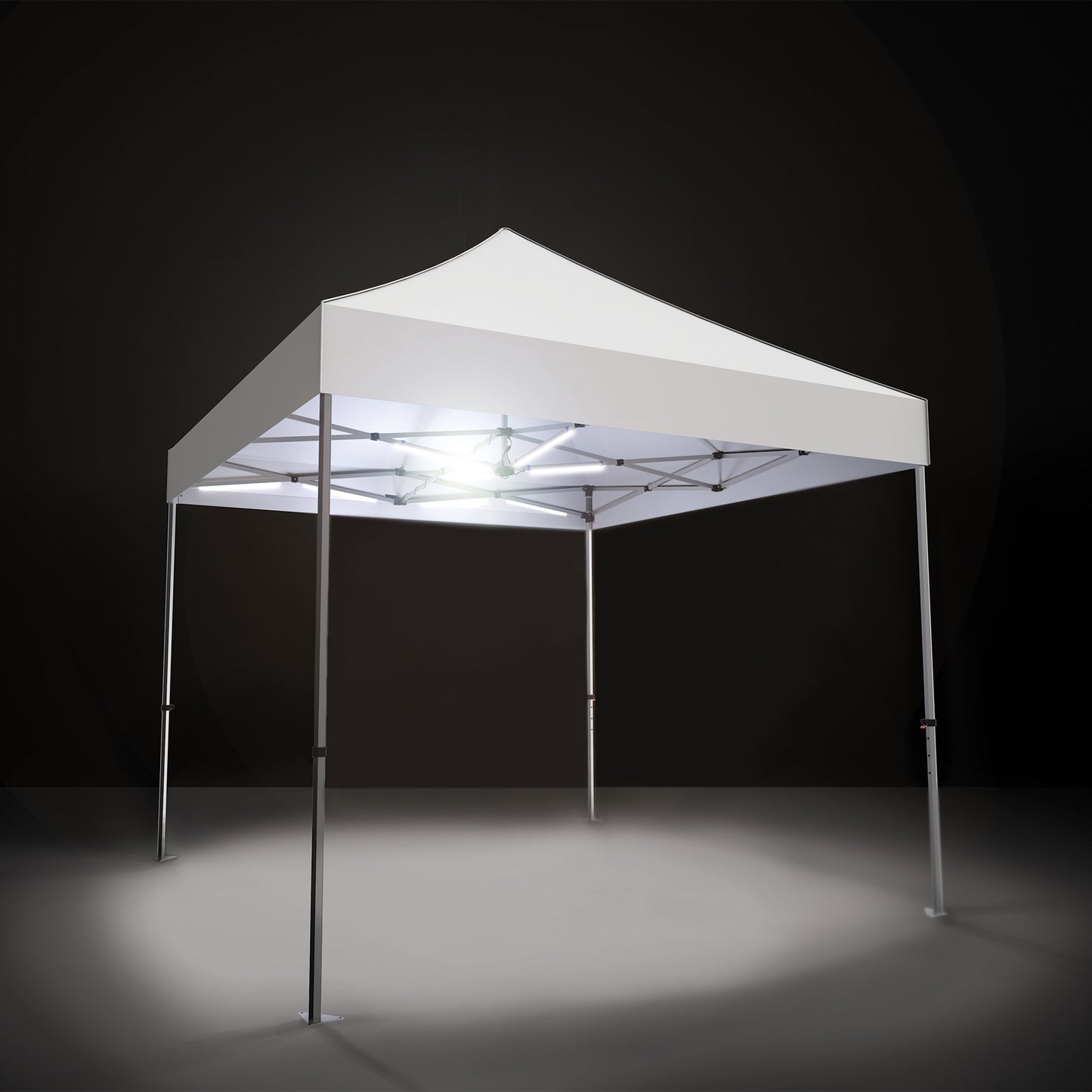 Zoom™ Tent Light Kit shown on Zoom™ 10' Standard Tent w/ White Canopy (sold separately).