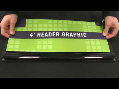 Fast Trak™ Folding Panel Tabletop Display · 6′ wide