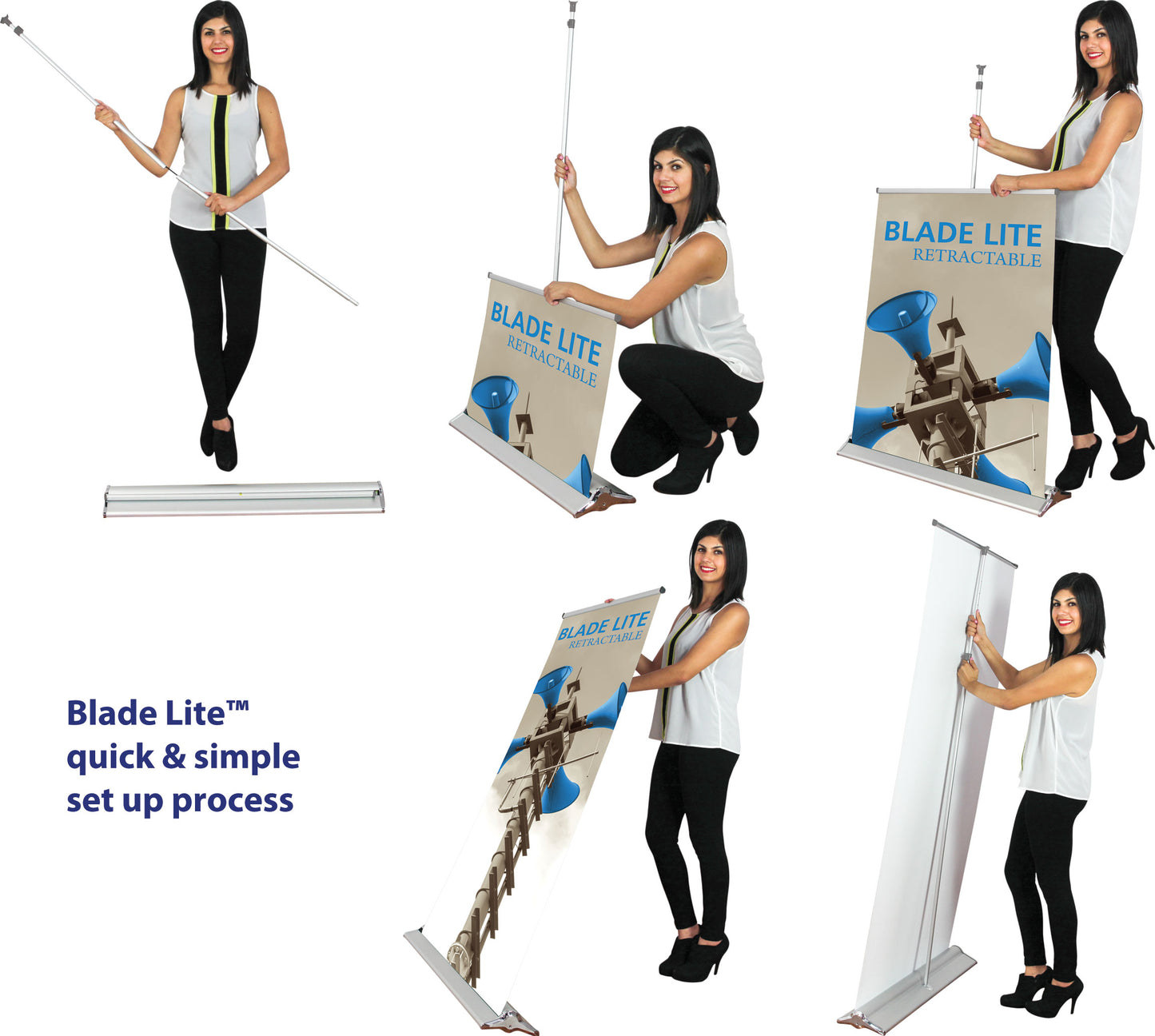 Blade Lite™ 400 Retractable Banner Stand ∙ 15¾″ wide